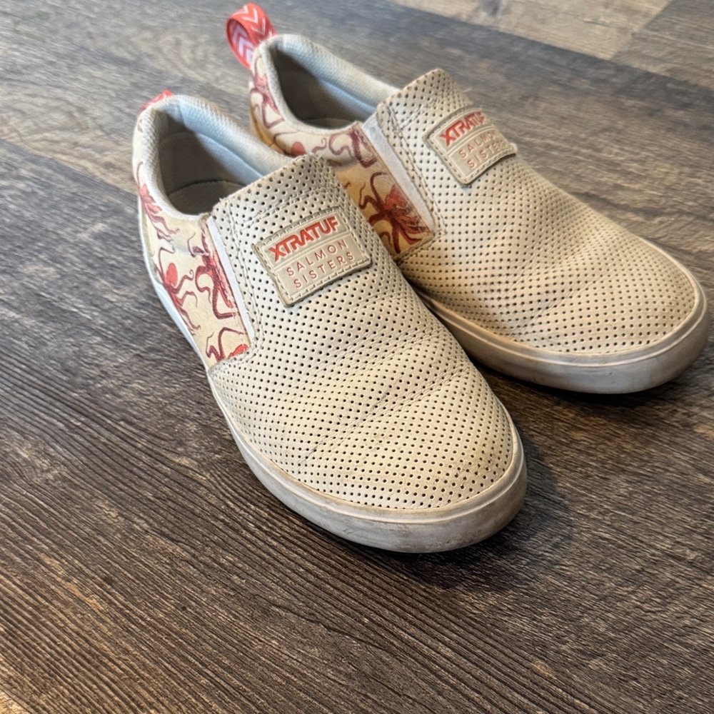 Xtra Tuf Beige Slip-On Shoes